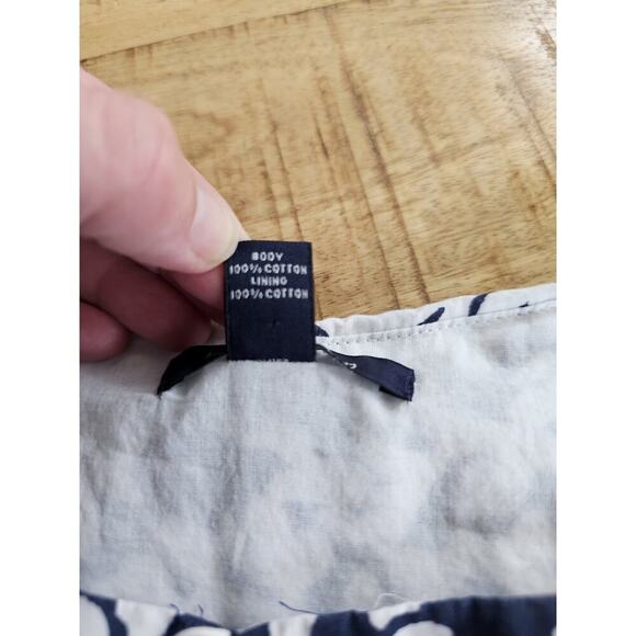 Lands' End Navy Blue Floral Sheath Dress Women's Size 6 Coastal Party - Picture 11 of 11